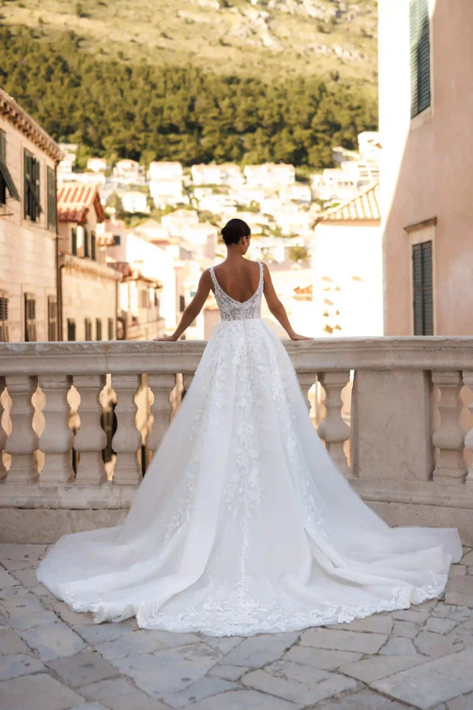 Back view of Aria from the Lana Grace wedding dresses collection at a bridal boutique Randburg