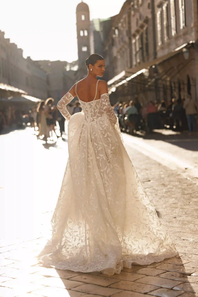 Back view of Esme from the Lana Grace wedding dresses collection at a bridal boutique Randburg