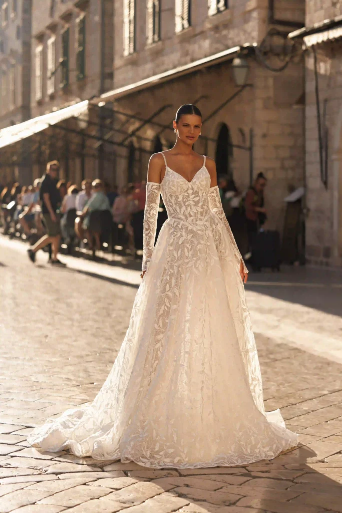 Esme from the Lana Grace wedding dresses collection shown full front