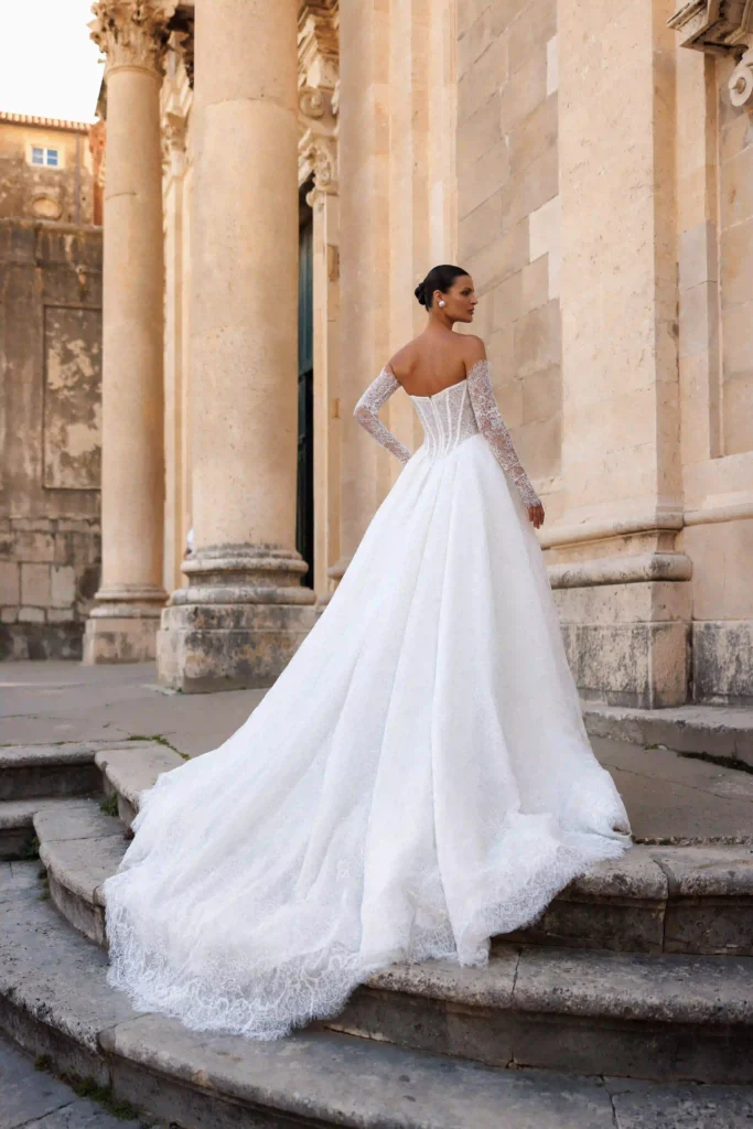 Back view of Fiona from the Lana Grace wedding dresses collection at a bridal boutique Randburg