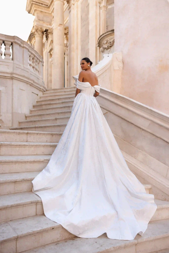 Back view of Liana from the Lana Grace wedding dresses collection.