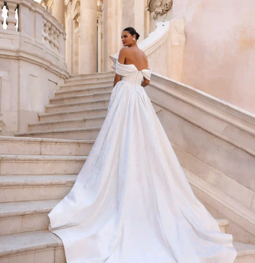 Back view of Liana from the Lana Grace wedding dresses collection.